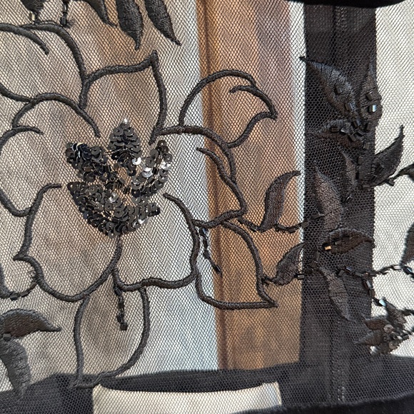 Evan Picone Black Velvet cocktail dress - Picture 5 of 6